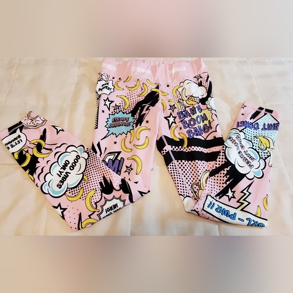 ICE CREAM Womens Leggings, Motivation themed Size Large - Picture 3 of 7